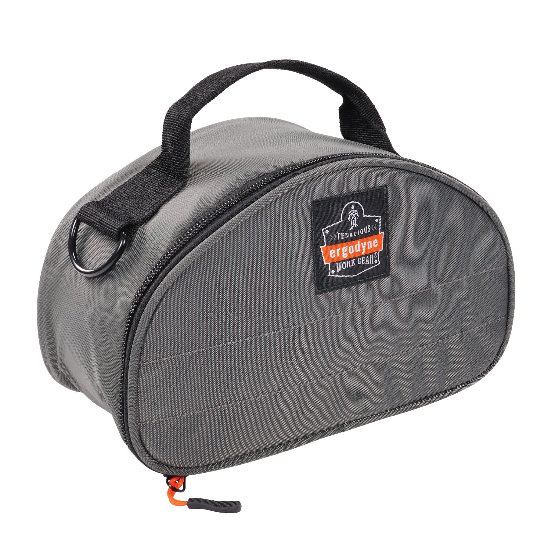 Ergodyne Arsenal 5187 Respirator Mask Storage Bag, Fits Half Face Respirators, Clamshell Design, Loop Attachment Gray