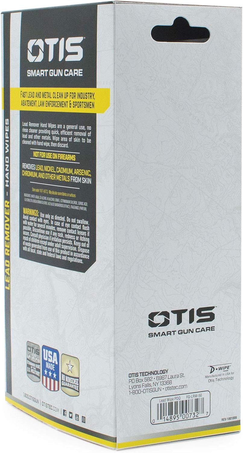 Otis Technology Lead Remover Hand Wipes, Multi (FG-LRW-50)