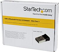 StarTech USB Bluetooth Adapter (Compact USB Dongle)