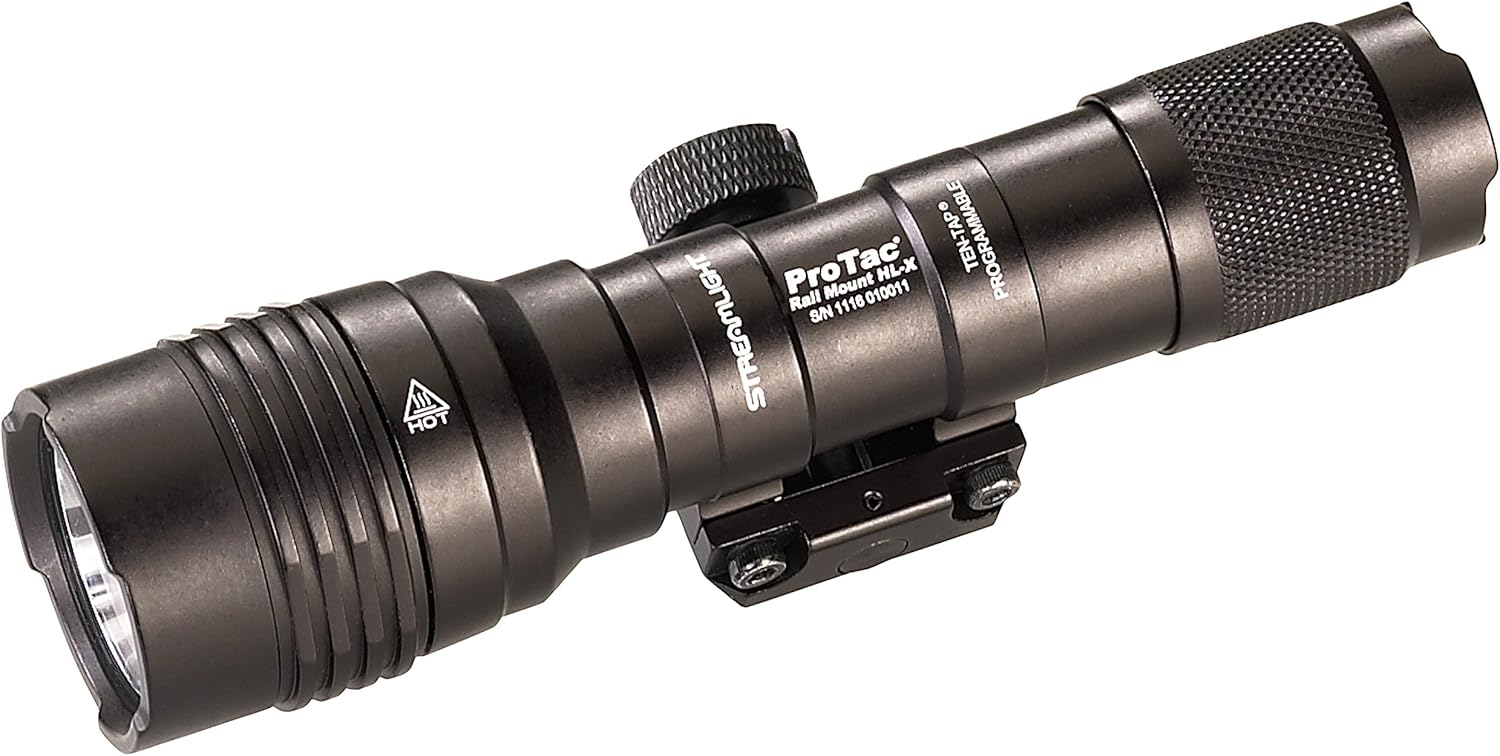 Streamlight 88066 ProTac Rail Mount HL-X 1000-Lumen Multi-Fuel Weapon Light with Remote Switch, Tail Switch, Clips
