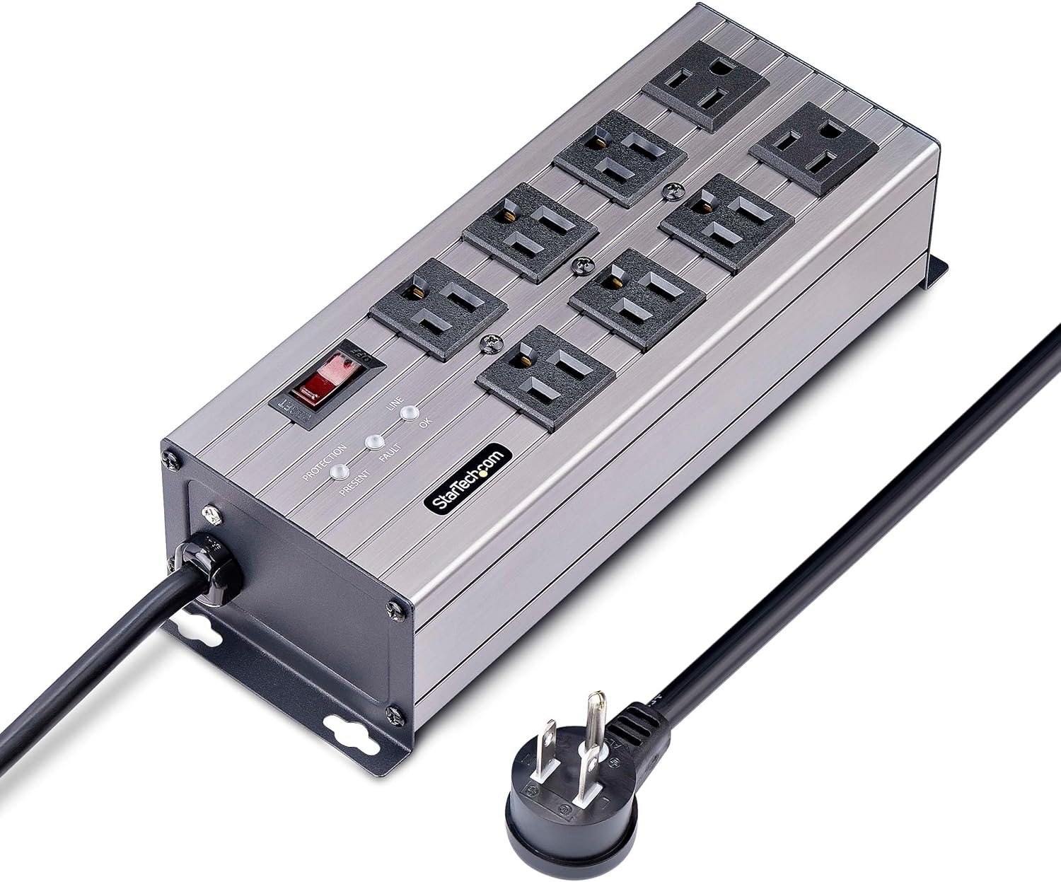 StarTech.com Industrial Power Strip PDU 125V/15A with EMI/RFI Isolation and Surge Protection