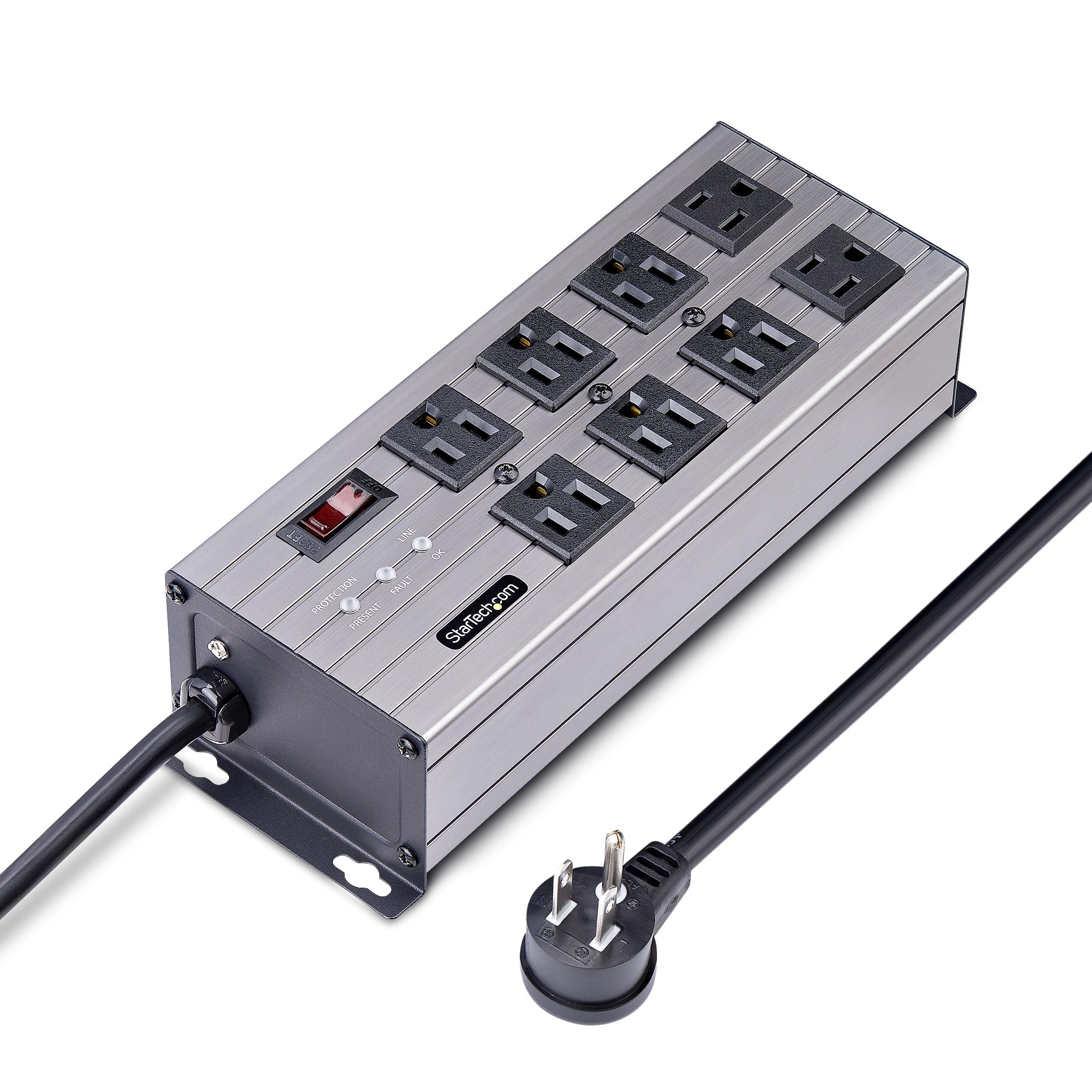 StarTech.com Industrial Power Strip PDU 125V/15A with EMI/RFI Isolation and Surge Protection