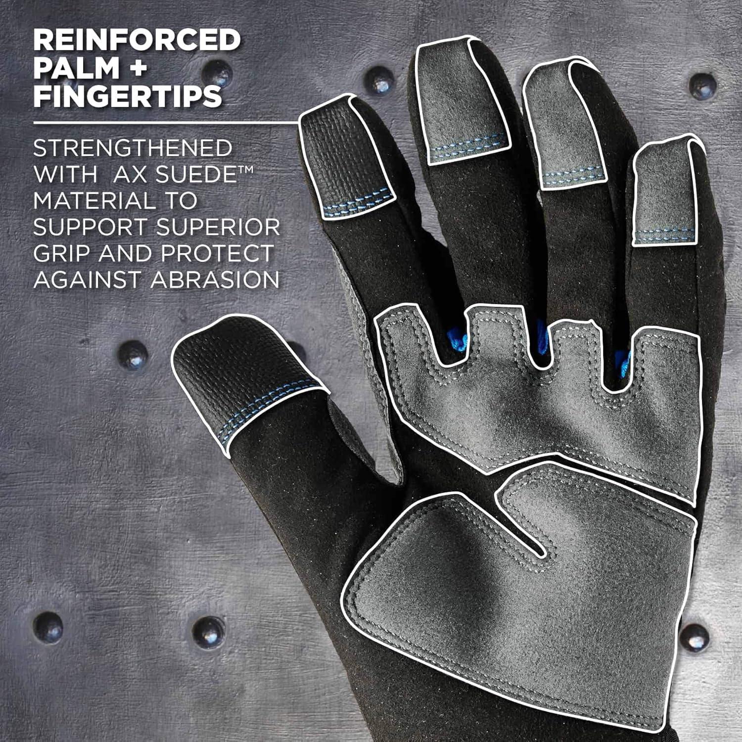 ERGODYNE ProFlex 817 Thermal Insulated Touchscreen Reinforced Palm Work Gloves