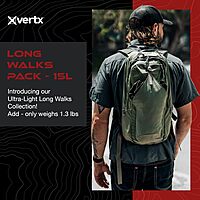 VERTX Long Walks Pack 15L Tactical Backpack Concealed Carry EDC Gear Bag