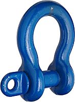 Campbell 419-S Screw Pin Anchor Shackles, Drop-Forged Carbon Steel, Painted Blue, 1-1/4" Trade, 12 ton Working Load Limit
