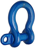 Campbell 419-S Screw Pin Anchor Shackles, Drop-Forged Carbon Steel, Painted Blue, 1-1/4" Trade, 12 ton Working Load Limit