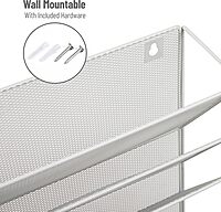 Mind Reader 5-Tier Vertical File Holder, Desktop Organizer, Wall Mount