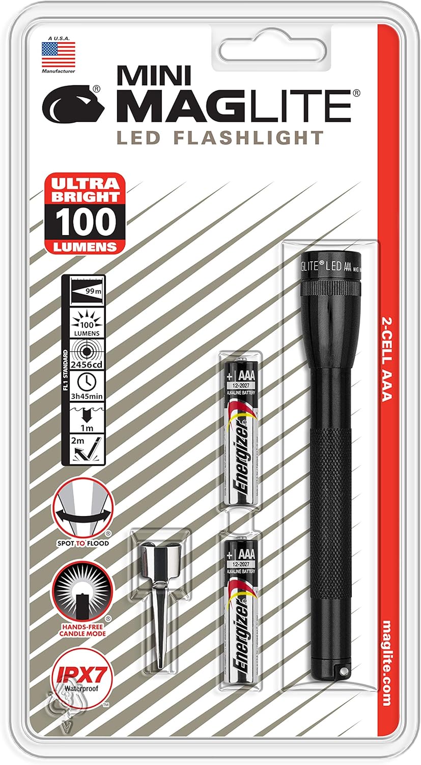 MAGLITE Mini LED 2-Cell AAA Flashlight