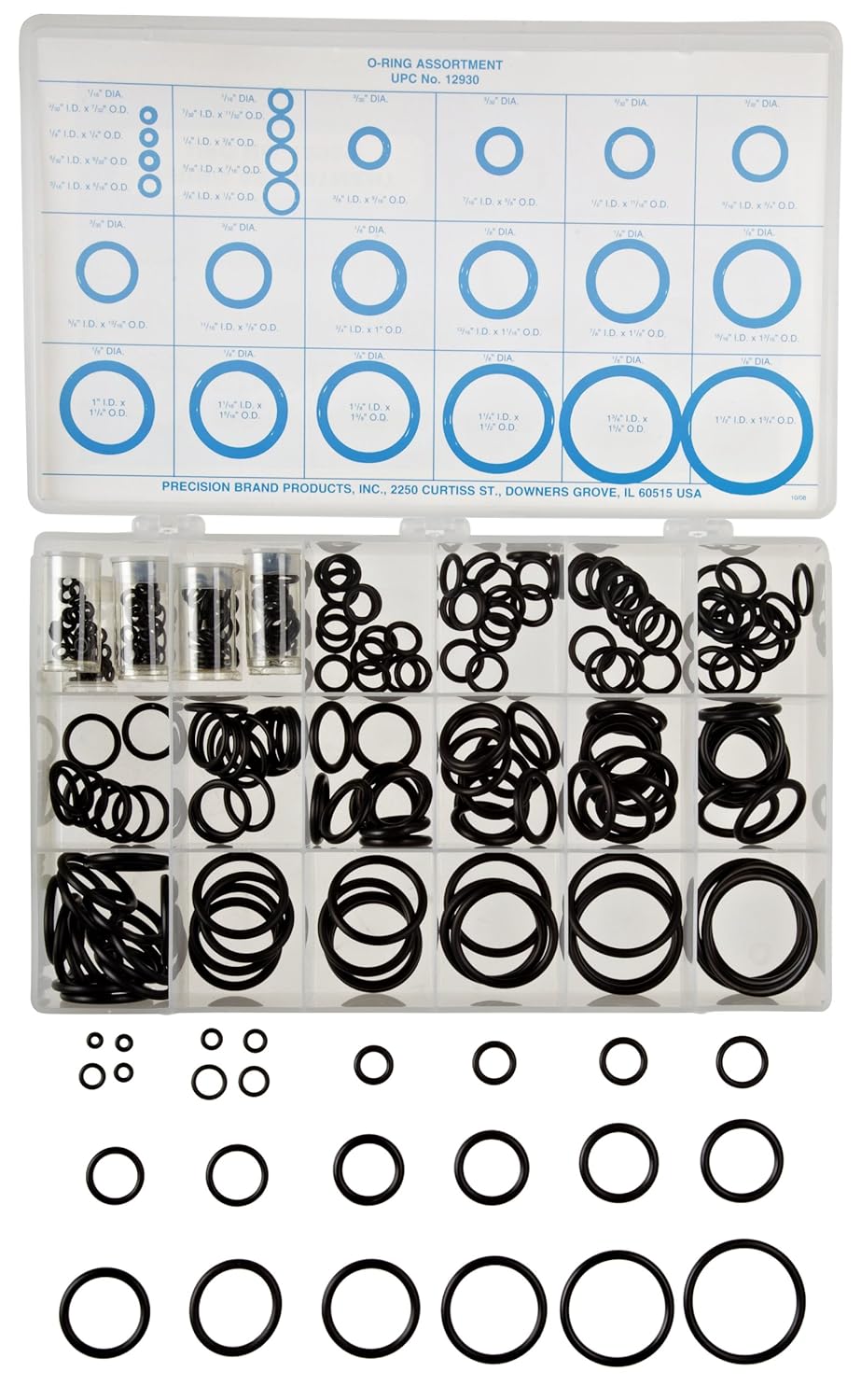 Precision Brand - 12930 300 Piece O Ring Assortment