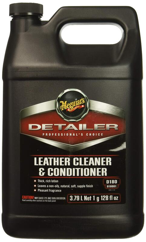 Meguiar’s Professional Leather Cleaner & Conditioner D18001 - 1 Gallon Leather Cleaner & Conditioner Specifically Formulated