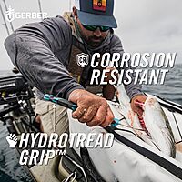 Gerber Gear Controller - Saltwater Fishing Fillet Knife for Fishing Gear - Cyan, 6 Inches