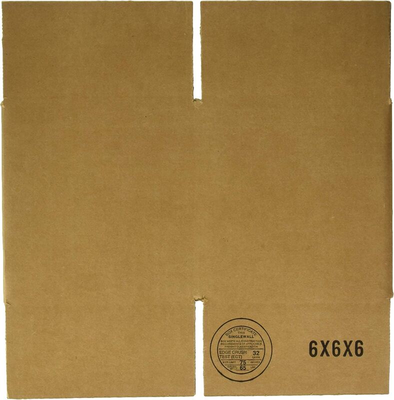 100 6x6x6 Kraft Cardboard Shipping Box
