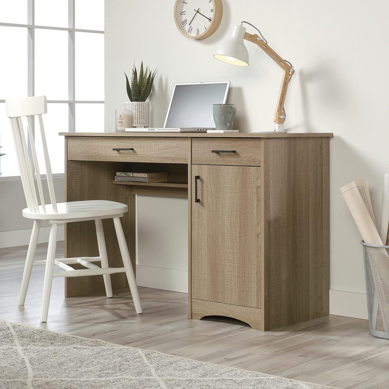Sauder Beginnings Computer Desk with Drawers and Storage