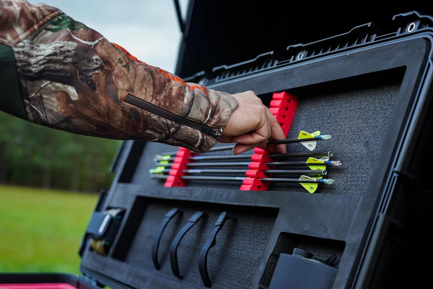 NANUK 991 Bow Case with Automatic Pressure Release Valve and PowerClaw Superior Latching System for Transporting and Storing Bows and Archery Equipment (Black)