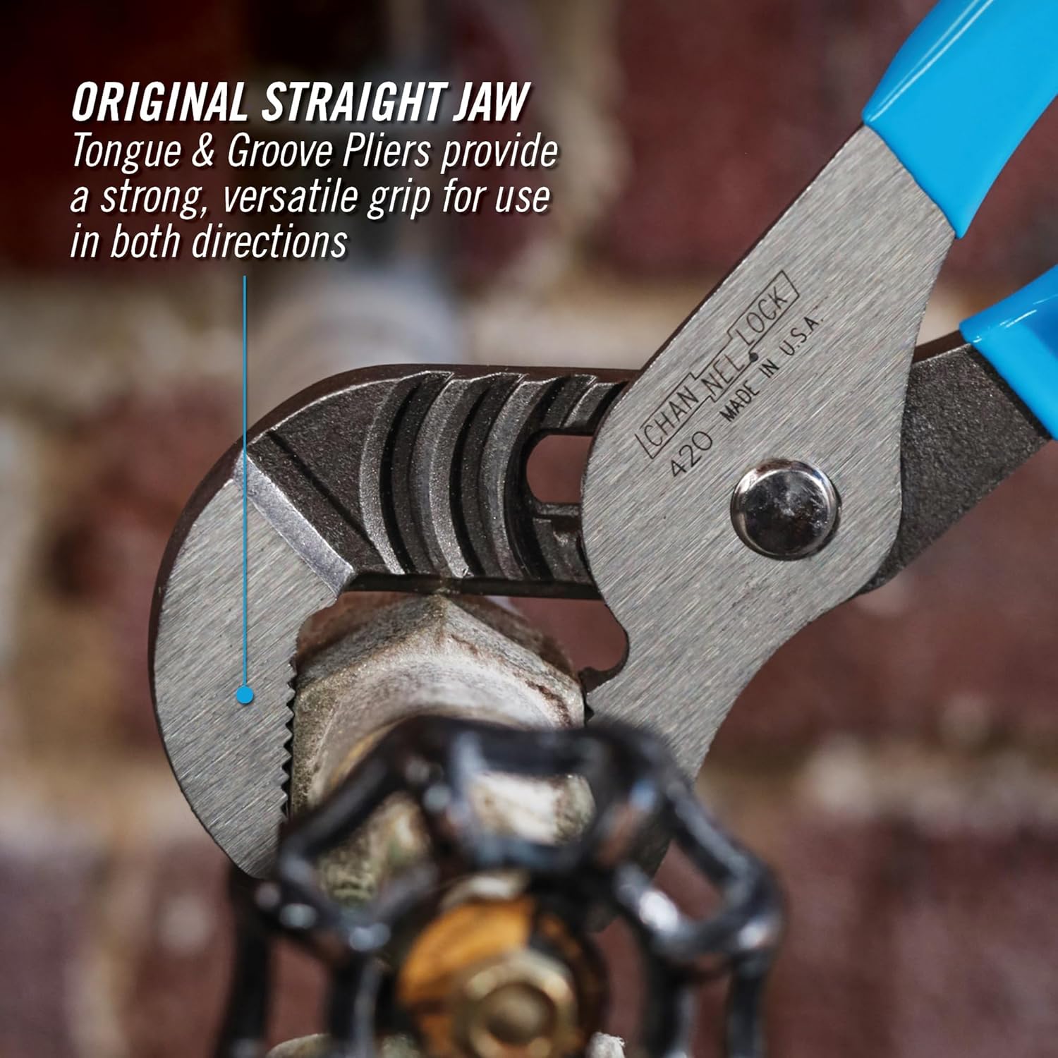 Channellock Tongue and Groove Pliers, 9-1/2 In