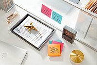 Post-it Super Sticky Notes, 4x4 in, 6 Pads, 2X The Sticking Power, Supernova Neons, Bright Colors