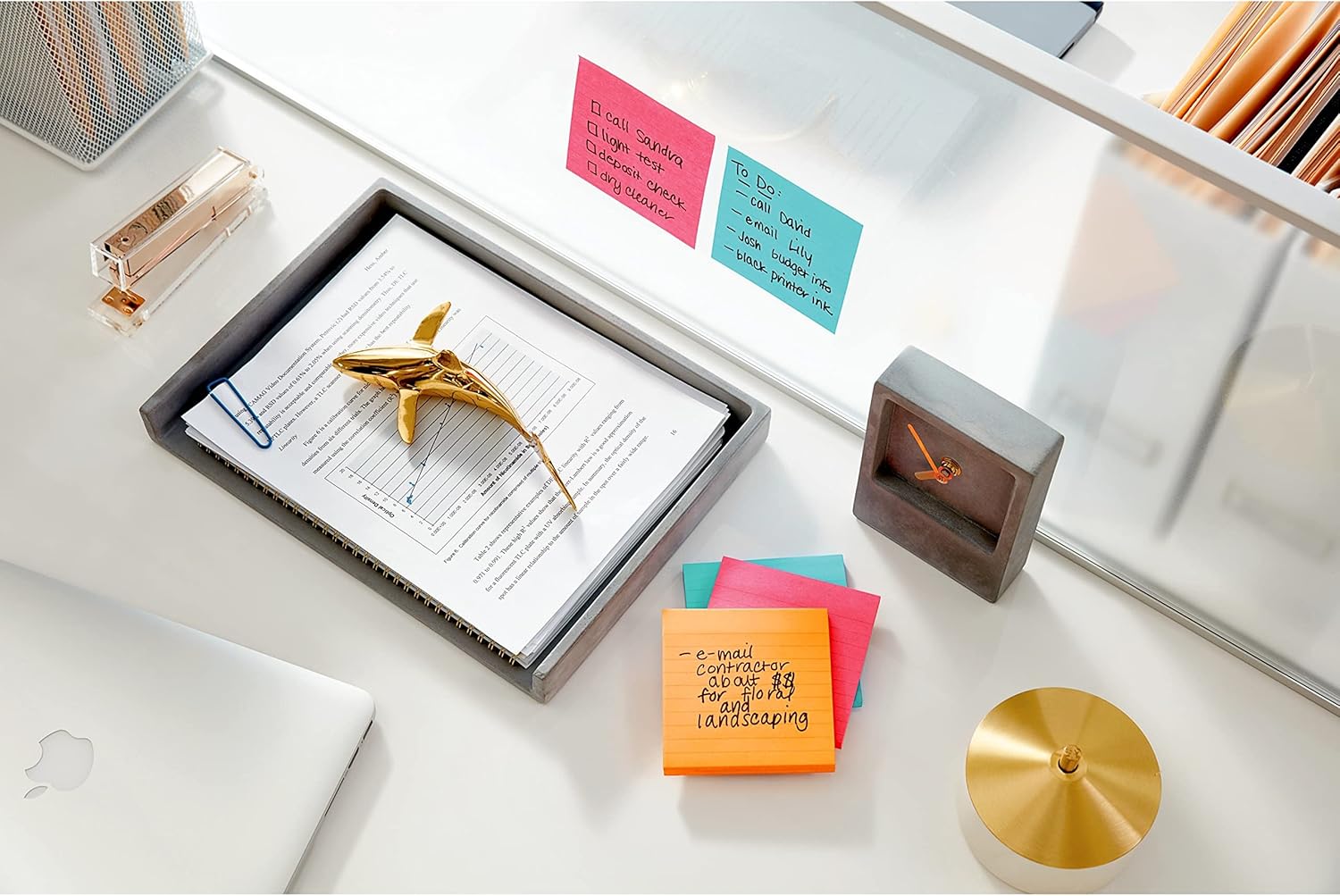 Post-it Super Sticky Notes, 4x4 in, 6 Pads, 2X The Sticking Power, Supernova Neons, Bright Colors