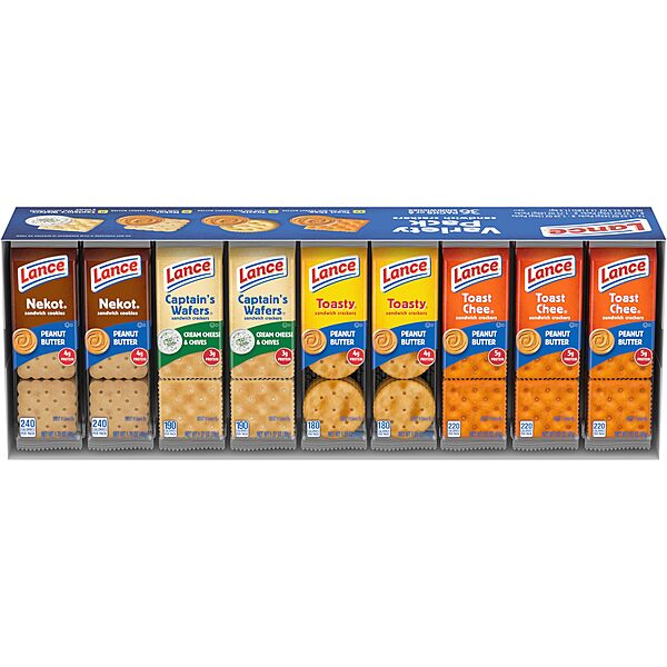 Lance Sandwich Crackers Variety Pack, 36 Ct (Pack of 36) Variety Pack 1.52 Ounce (Pack of 36)