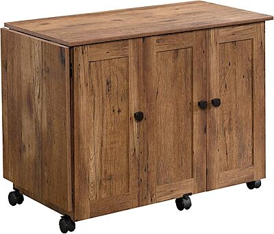 Sauder Select Sewing And Craft Table, 29inH x 40inW, Vintage Oak