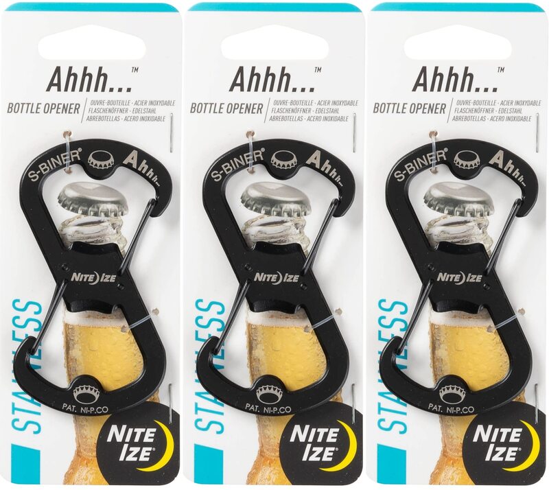 Nite Ize S-Biner Ahhh Dual-Function Carabiner and Bottle Opener