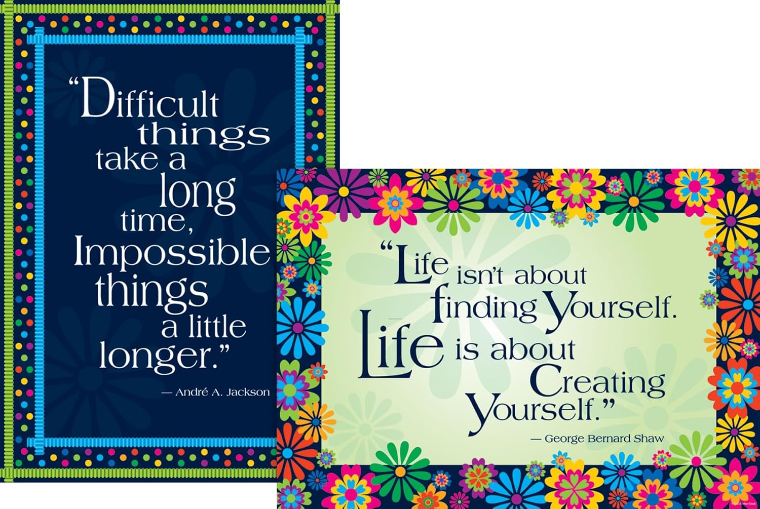 Barker Creek Poster Duet Set, Dare to Dream, Set of 2 Inspirational Posters