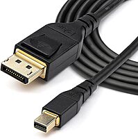 StarTech.com 6ft (2m) VESA Certified Mini DisplayPort to DisplayPort 1.4 Cable - 8K 60Hz HBR3 HDR