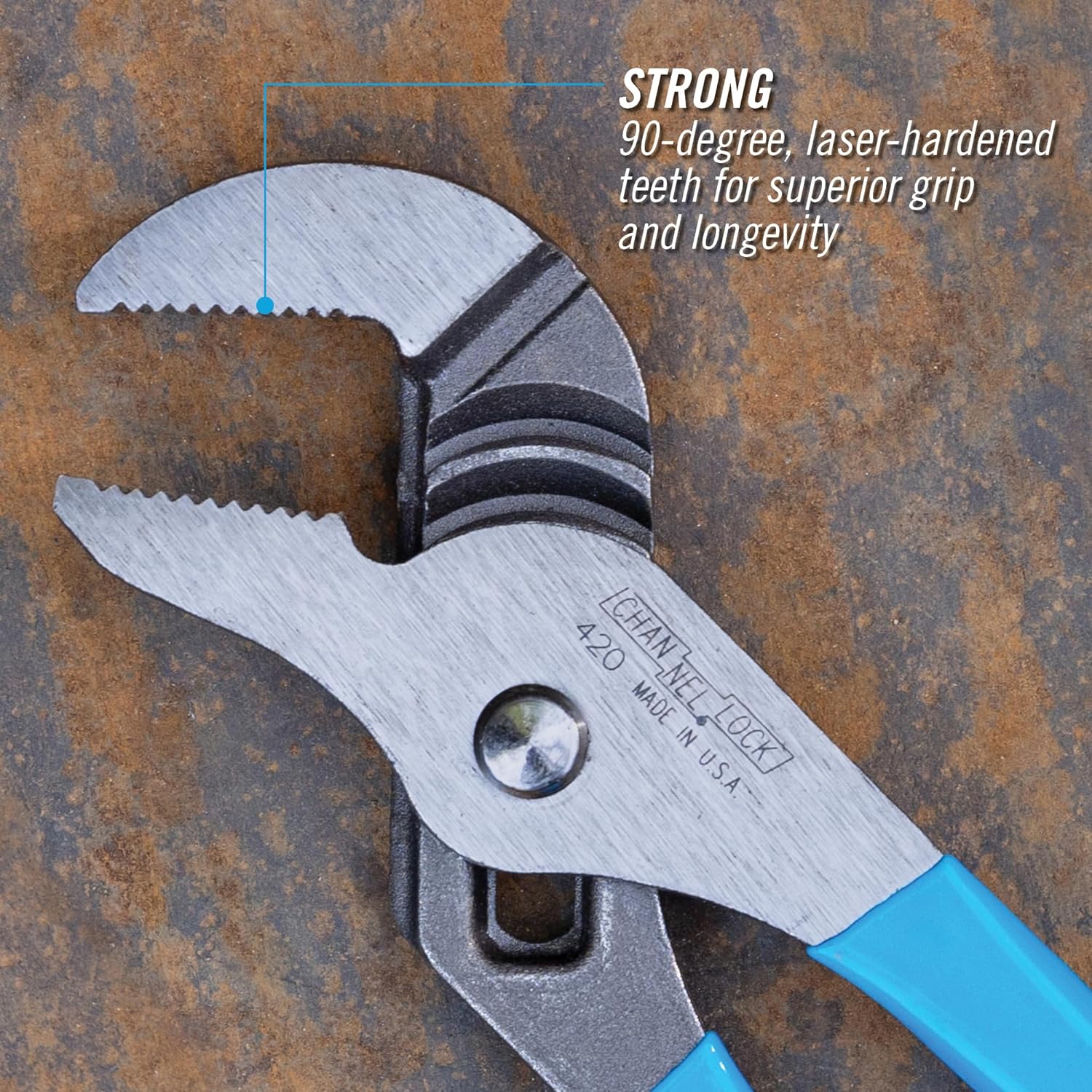 Channellock Tongue and Groove Pliers, 9-1/2 In