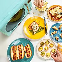 Nostalgia Retro Countertop Microwave Oven