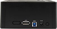 StarTech.com Dual-Bay USB 3.0 / eSATA to SATA Hard Drive Docking Station, External 2.5/3.5" SATA I/II/III