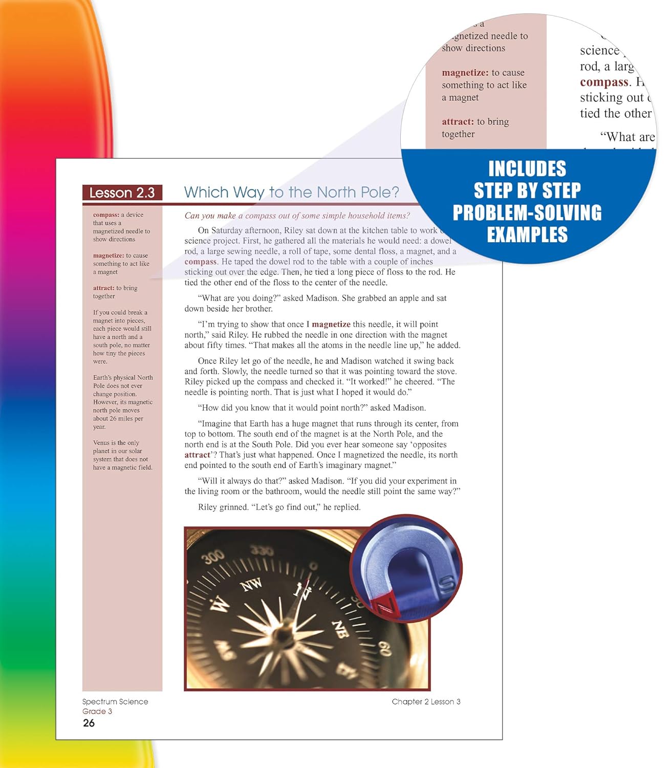 Spectrum 3rd Grade Science Workbooks, Ages 8 to 9, Grade 3 Science, Physical, Space, Earth, and Life Science