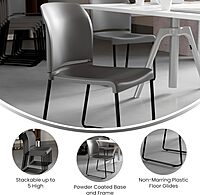 Flash Furniture HERCULES Series 880 lb Contoured Full-Back Stack Chair