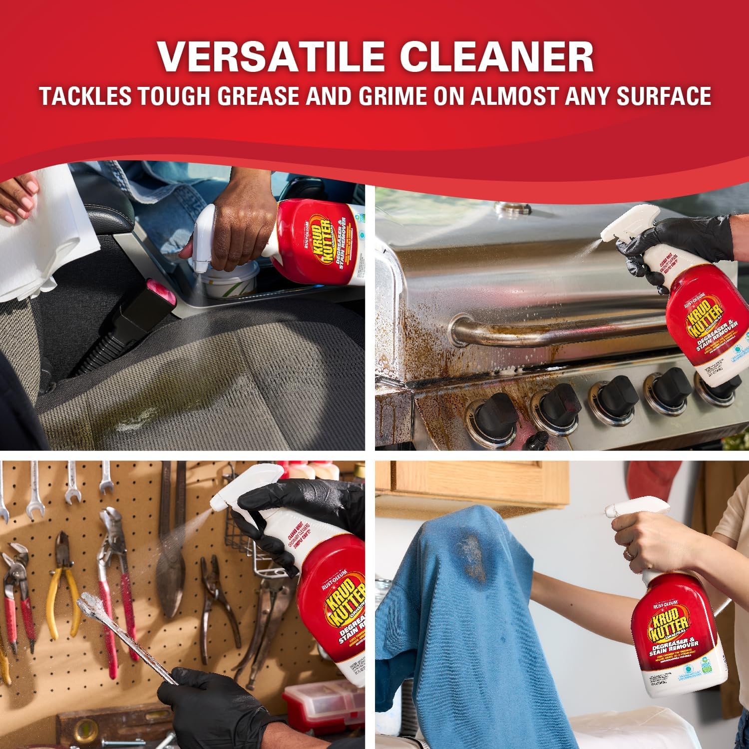 Krud Kutter KK326 Original Concentrated Cleaner/Degreaser Stain Remover Spray, 32 oz 32 Fl Oz (Pack of 1) Spray