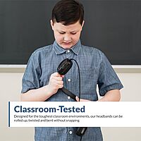 Cyber Acoustics 3.5mm Stereo Headphones for PCs and Other 3.5mm Devices in The Office, Classroom or Home (ACM-6004) 1 Unit