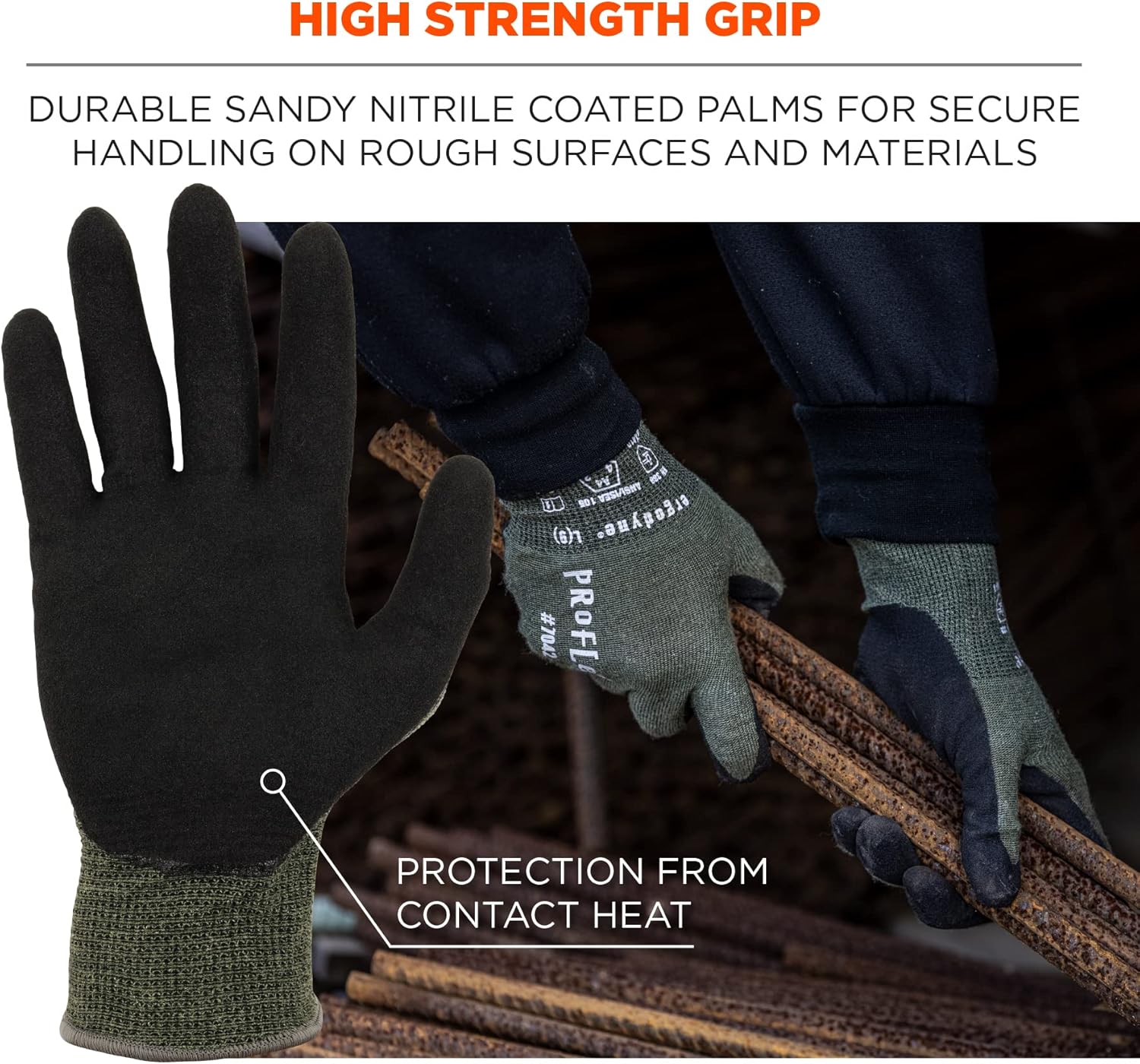 Ergodyne ProFlex 7042 Nitrile Coated Cut-Resistant Gloves