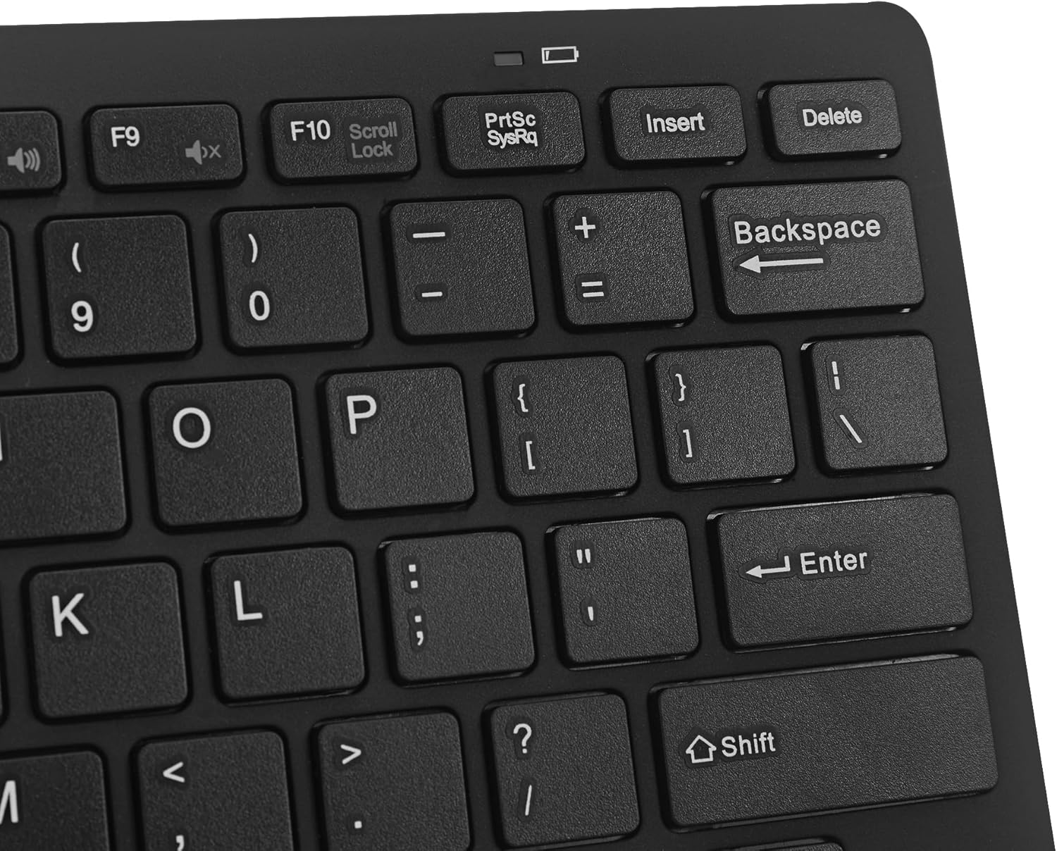 Wireless Keyboard and Mouse Combo with Air Mouse and Compact Design Keyboard, RF 2.4GHz USB Laser Mouse