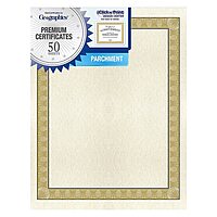 Geographics Diplomat Printable Certificates - 24 lb Basis Weight - 11" Width x 8.5" Length - Inkjet