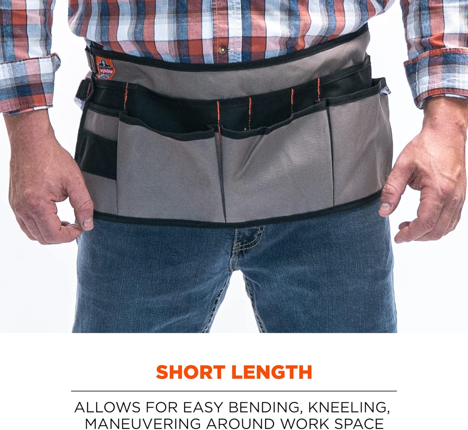 Ergodyne Arsenal 5707 Tool Work Waist Apron, 14-Pockets, Gray