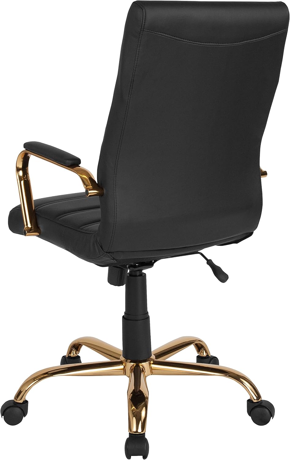 Flash Furniture Whitney Swivel LeatherSoft Desk Chair with Padded Seat and Armrests