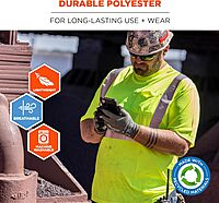 ERGODYNE GloWear 8289-ECO Recycled Hi-Vis T-Shirt Type R Class 2