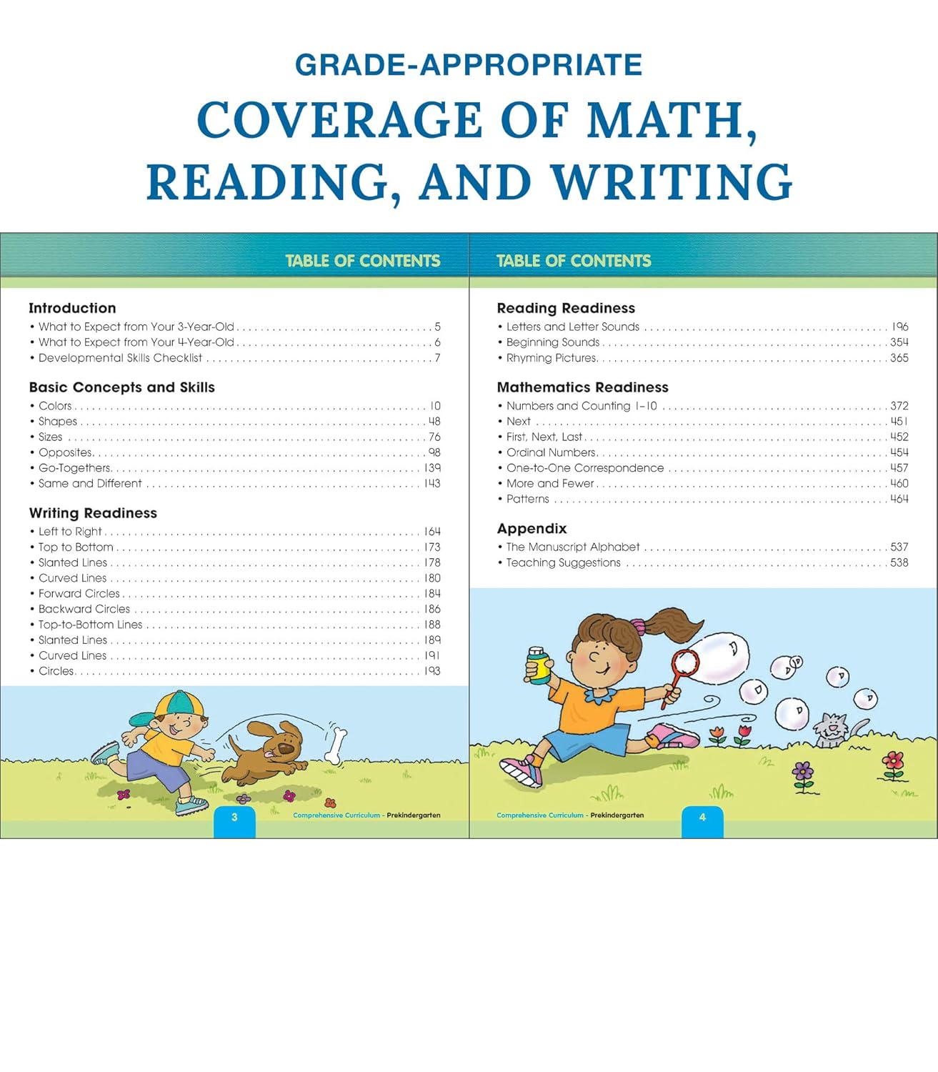 Carson Dellosa Comprehensive Curriculum of Basic Skills Preschool Workbook, Toddler Activity Book With Alphabet, Colors, Shapes, Counting, Phonics, and Pre Writing Practice