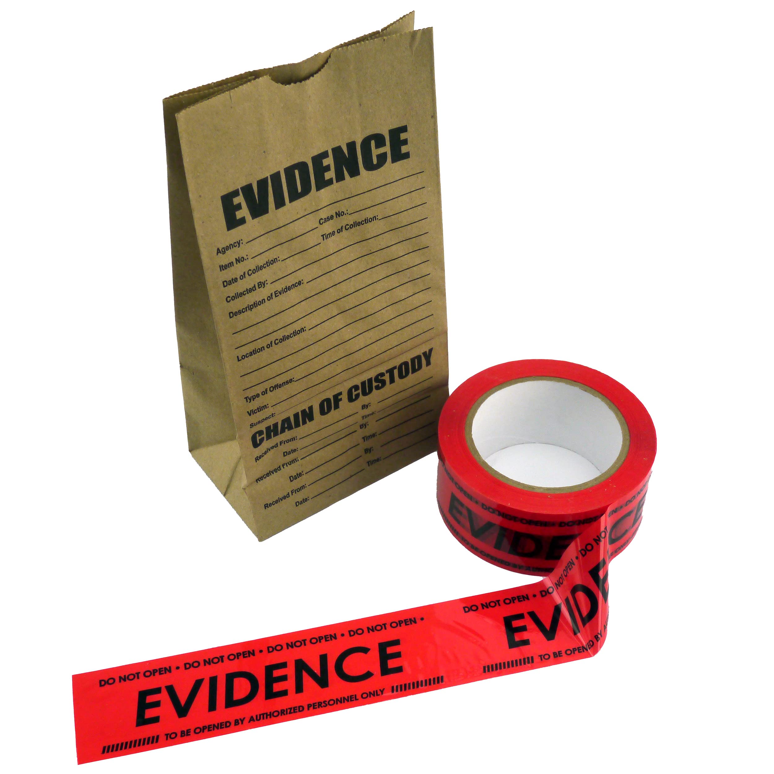 Crime Scene Evidence Box Sealing Tape, Red 1