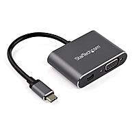 StarTech.com USB C Multiport Video Adapter - USB-C to 4K 60Hz Mini DisplayPort 1.2 or 1080p VGA Monitor Adapter
