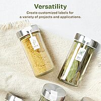 Avery EcoFriendly Matte White Recycled Barbell Labels 0.5 x 2.5