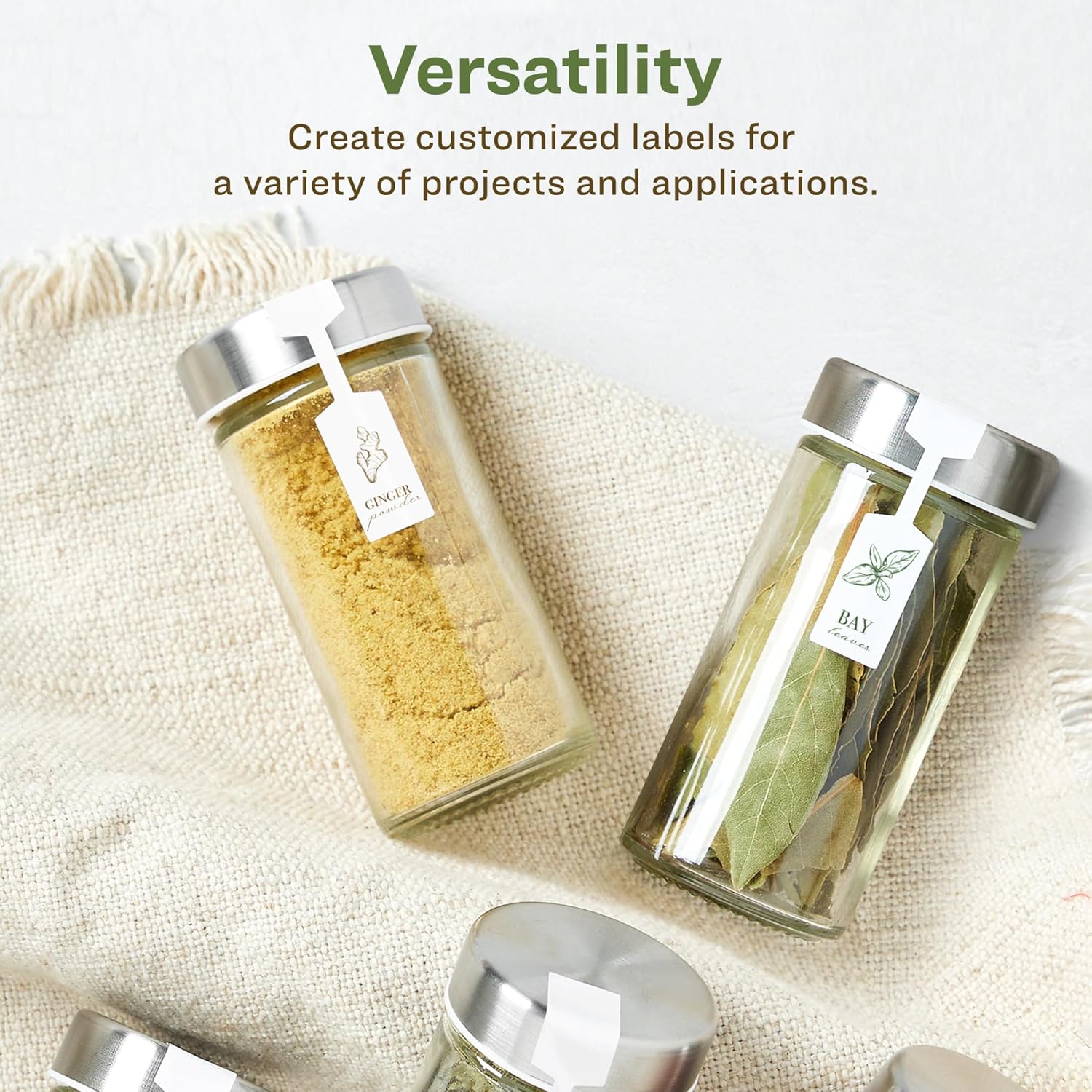 Avery EcoFriendly Matte White Recycled Barbell Labels 0.5 x 2.5