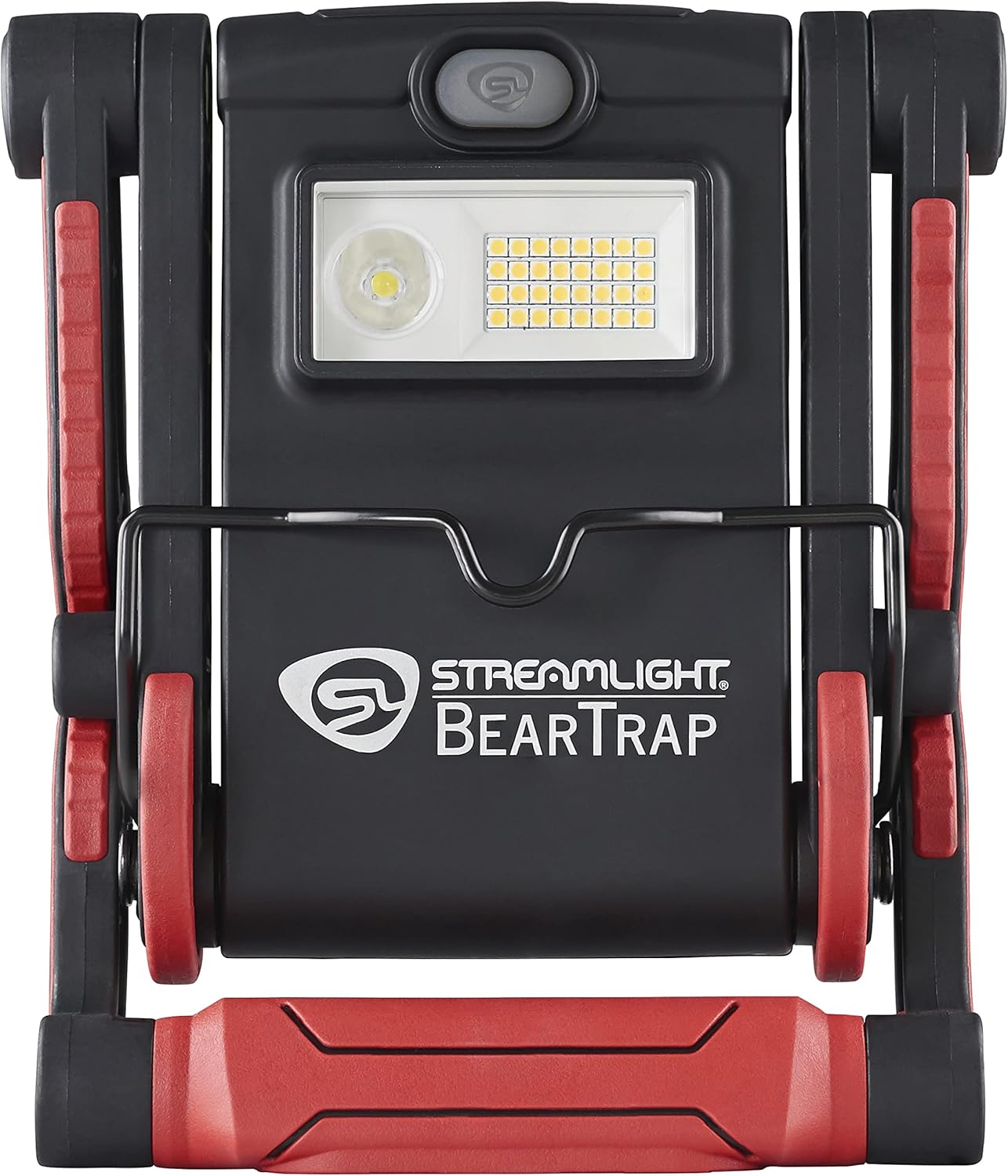 Streamlight BearTrap 61520 2000 Lumen Multi-Function Worklight with Magnetic Base and Hang Hook, 120V/100V AC, Red