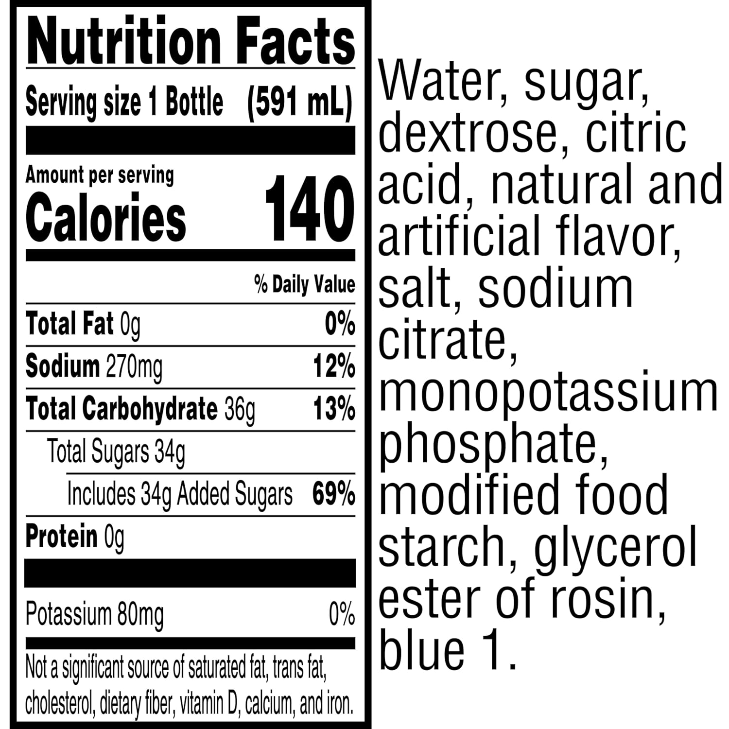 Gatorade Fierce Blue Cherry Thirst Quencher, 20 Fl Oz Bottles, 8 Pack Fierce Blue Cherry 20 Fl Oz (Pack of 8)