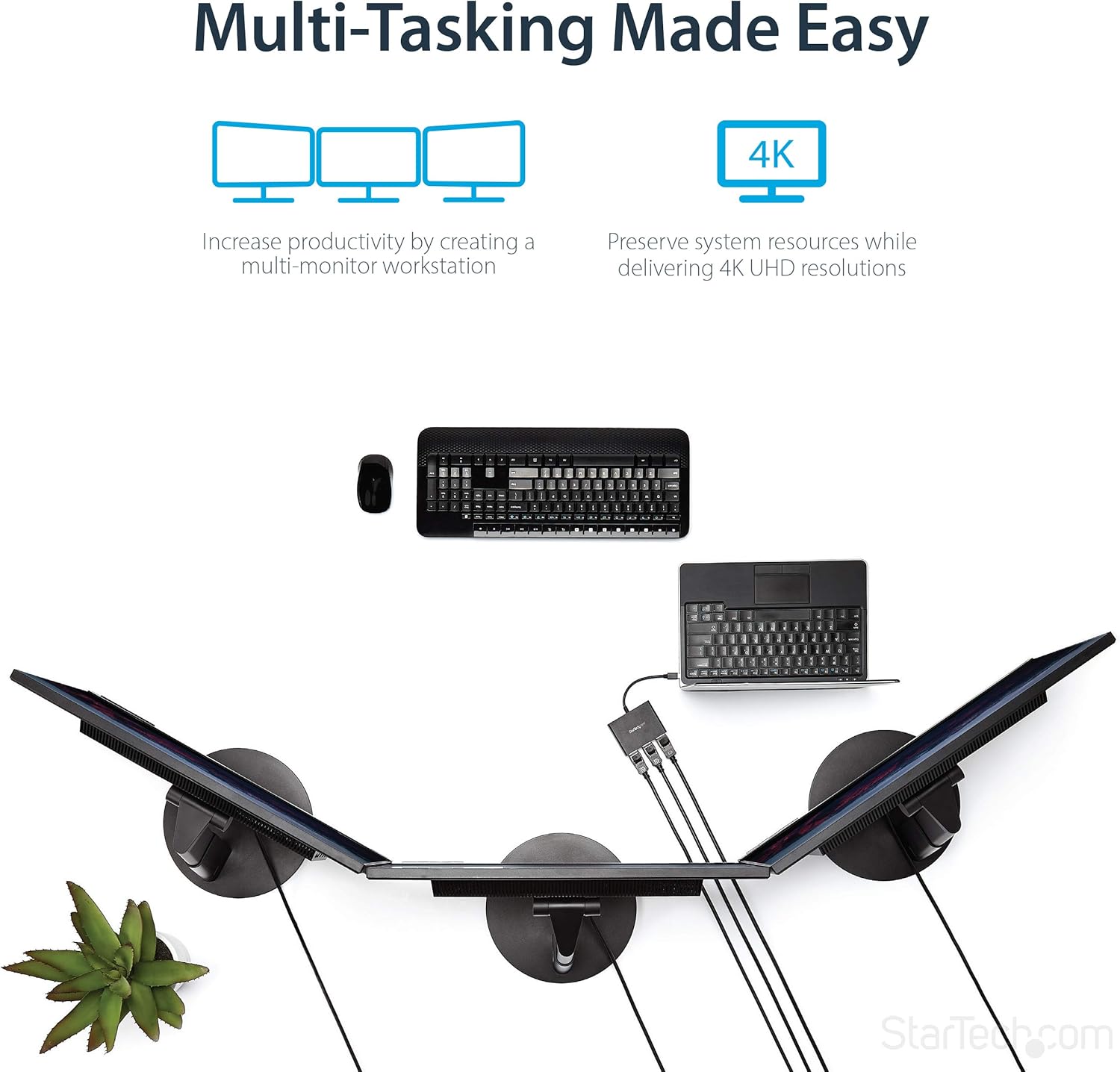 StarTech.com Mini DisplayPort to DisplayPort MST Hub