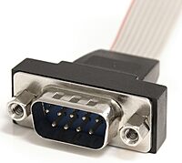 StarTech.com 16in 9 Pin Serial Male to 10 Pin Motherboard Header Panel Mount Cable - motherboard to RS232 (PNL9M16),Gray