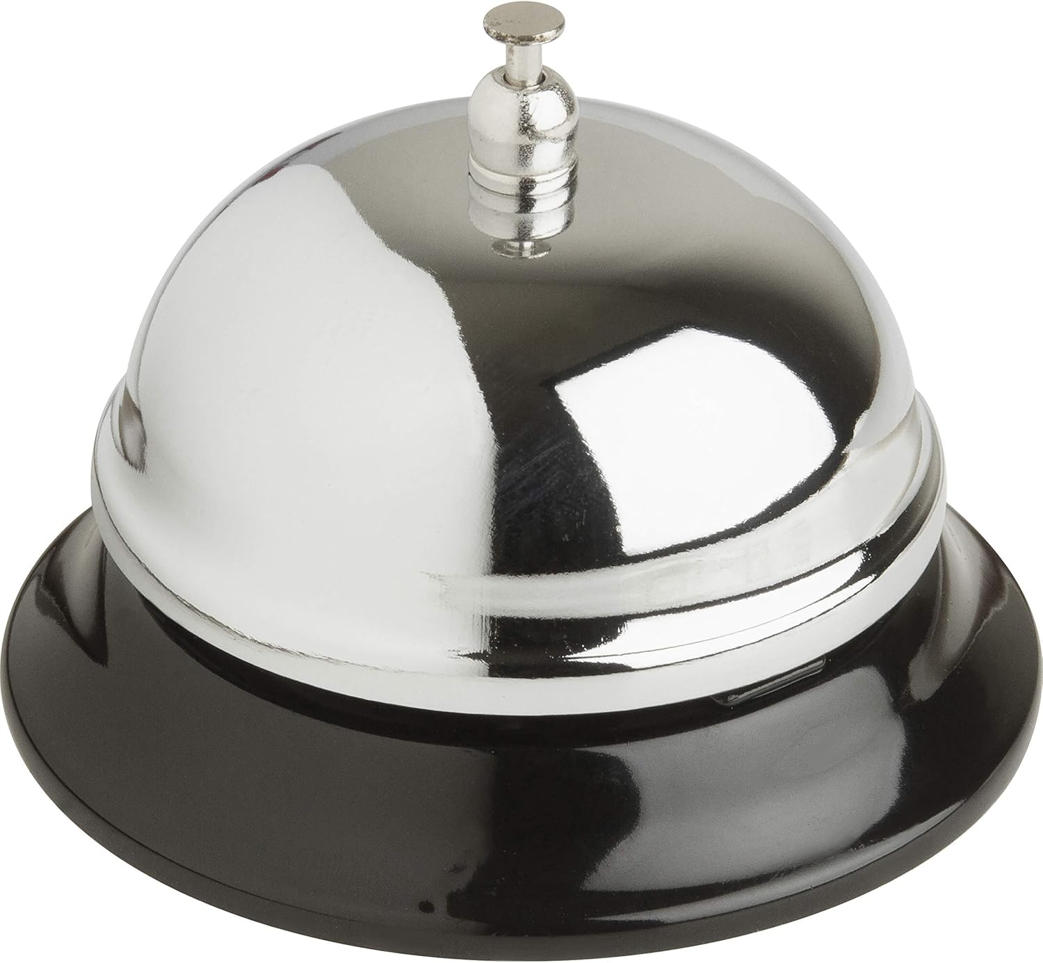 Sparco Nickel-Plated Chromed Steel Call Bell, Silver/Black