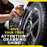 Meguiar's G190315 Ultimate Insane Shine Tire Coating, gives a Finish that Creates a Lasting Wet-Look for a Classic Black
